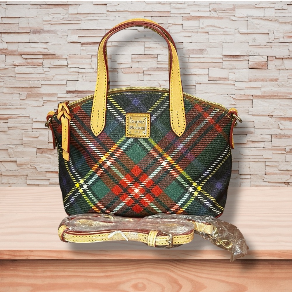 Dooney & Bourke Windsor Small Heidi Plaid Satchel NWT - Picture 3 of 7